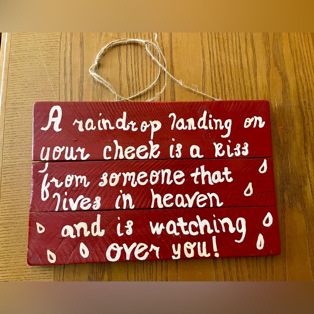 “A Raindrop Falling on your cheek…” words of Condolences, Inspirational Quotes